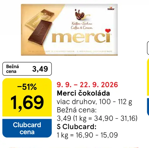 Merci čokoláda