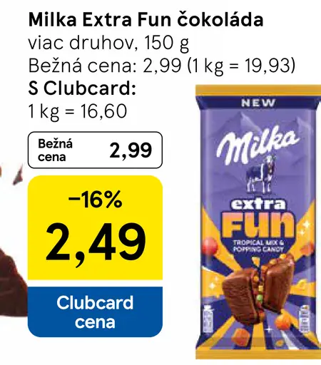Milka extra fun čokoláda