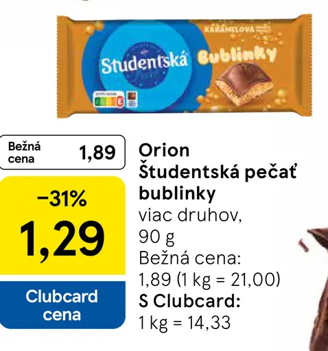 Orion Študentská pečať bublinky