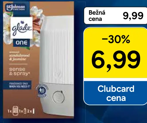 Glade ONE Sense&Spray Sandalwood & Jasmine osviežovač vzduchu + náhradná náplň