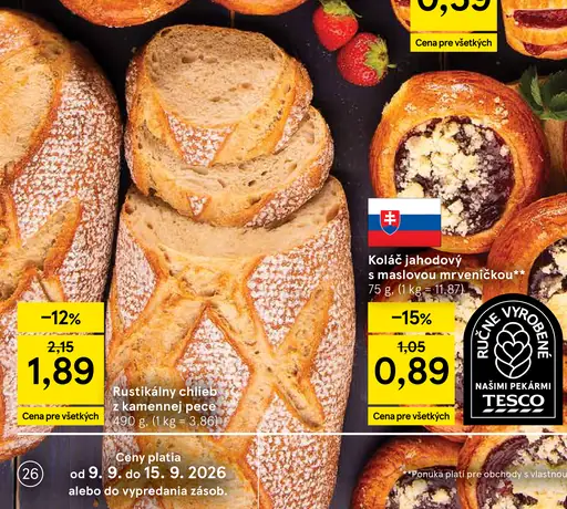 Rustikálny chlieb z kamennej pece