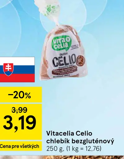 Vitacelia Celio chlebík bezgluténový