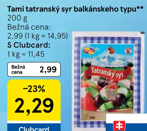 Tami Tatranský syr balkánskeho typu