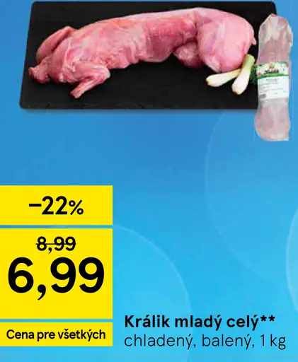 Králik mladý celý