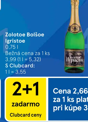 Zolotoe Bolšoe Igristoe šumivé víno