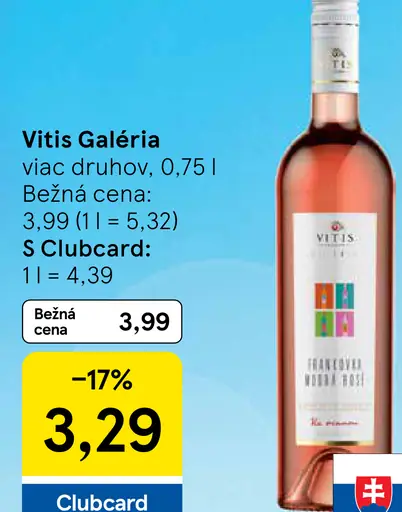 Vitis Galéria ružové víno
