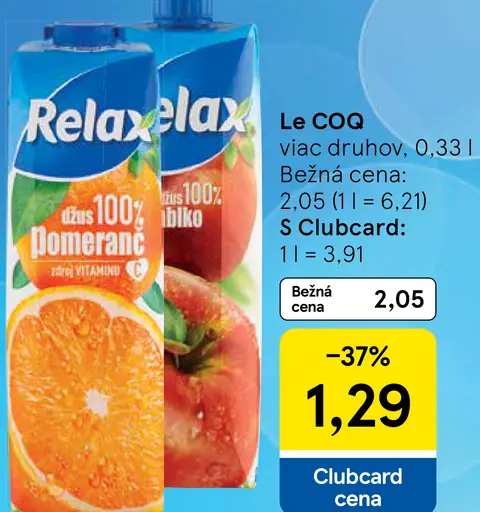 Relax 100% džús