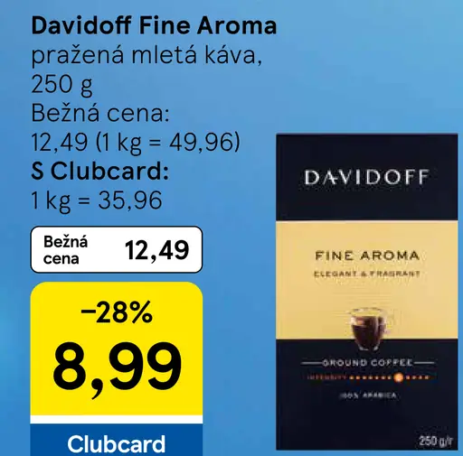 Davidoff Fine Aroma pražená mletá káva