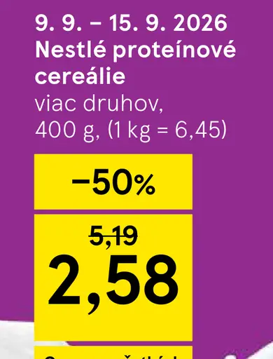 Nestlé proteinové cereálie Lion Protein