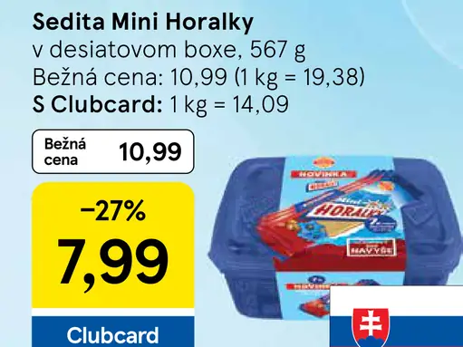 Sedita Mini Horalky v desiatovom boxe