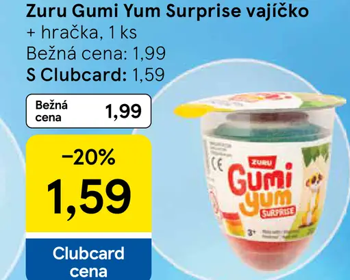 Zuru Gumi Yum Surprise vajíčko s hračkou