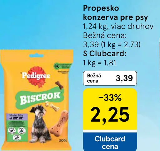 Pedigree Biscrok pochúťka pre psy