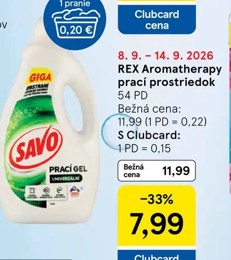 Savo prací gel