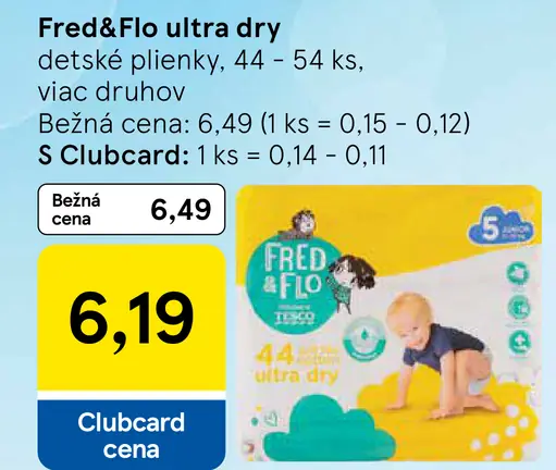 Fred&Flo ultra dry detské plienky
