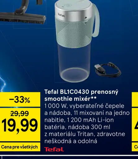 Tefal BL1C0430 prenosný smoothie mixér