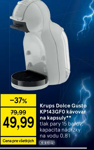 Krups Dolce Gusto KP143GFO kávovar na kapsuly