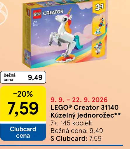 LEGO Creator 31140 Kúzelný jednorožec
