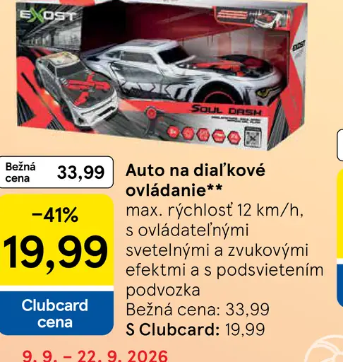 Pretekárske auto na diaľkové ovládanie