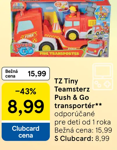 TZ Tiny Teamsterz Push & Go transportér