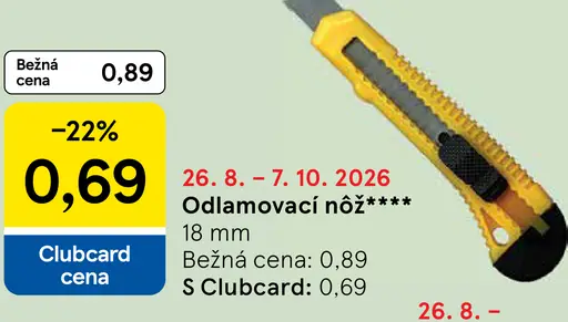 Odlamovací nôž