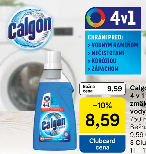 Calgon 4 v 1 Power gél zmäkčovač vody
