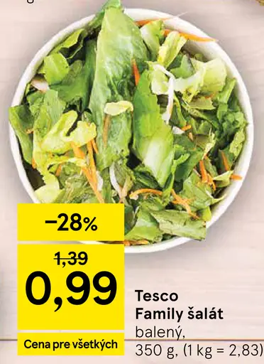 Tesco Family šalát