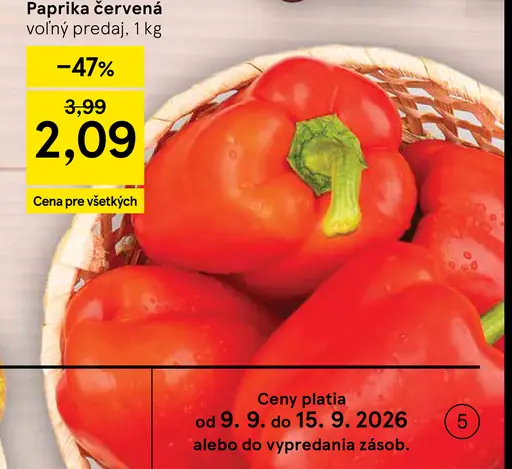 Paprika červená