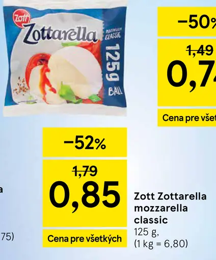 Zott Zottarella Mozzarella Classic
