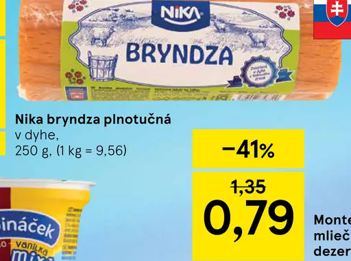 Nika bryndza plnotučná v dyhe