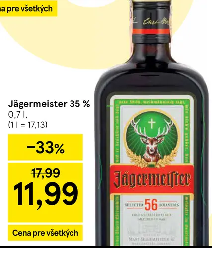 Jägermeister bylinný likér 35 %