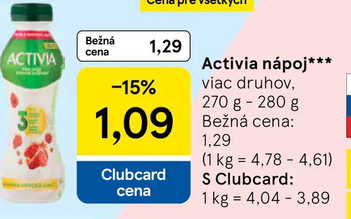 Activia nápoj