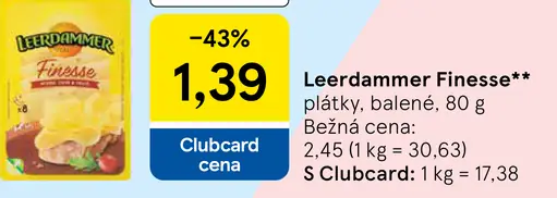 Leerdammer Finesse plátky