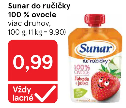 Sunar 100 % ovocie