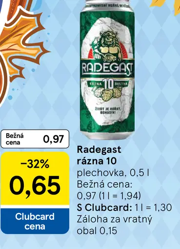 Radegast Rázná 10 plechovka