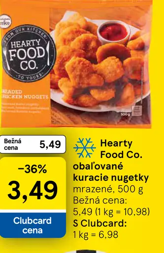 Hearty Food Co. obaľované kuracie nuggety