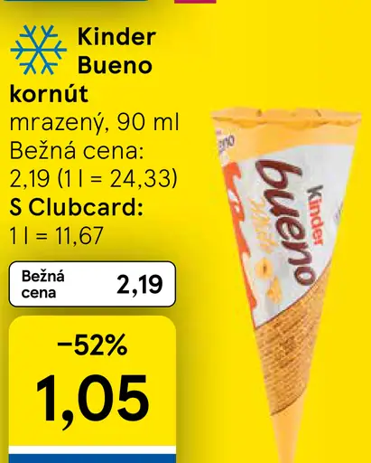 Kinder Bueno kornút