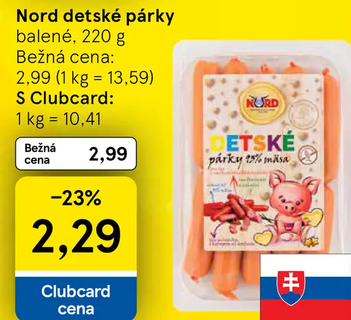 Nord Detské párky