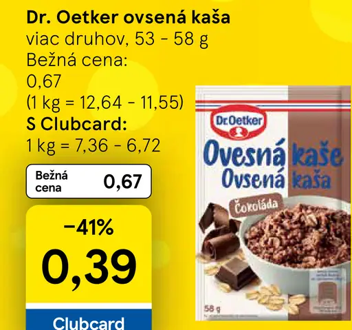 Dr. Oetker Ovsená kaša višne