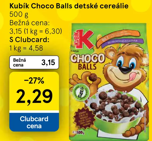 Kubík cereálie Choco Balls