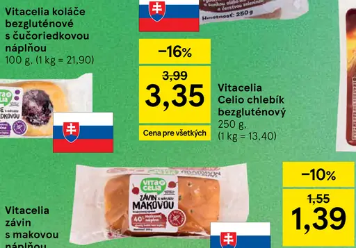Vitacelia Celio chlebík bezgluténový