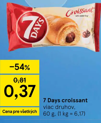 7 Days croissant 2 druhy