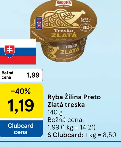 Ryba Žilina Treska Zlatá