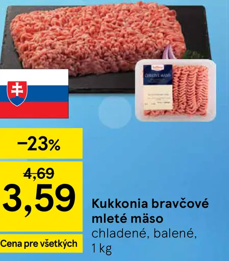 Kukkonia bravčové mleté mäso