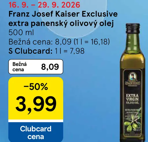 Franz Josef Kaiser Exclusive Extra panenský olivový olej