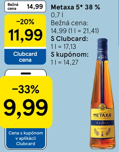 Metaxa 5* 38 %