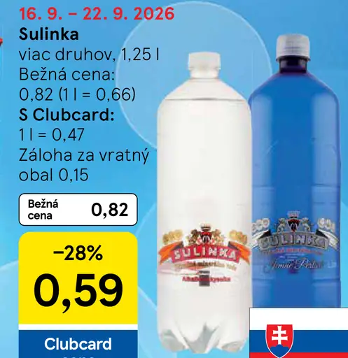 Sulinka Minerálna voda