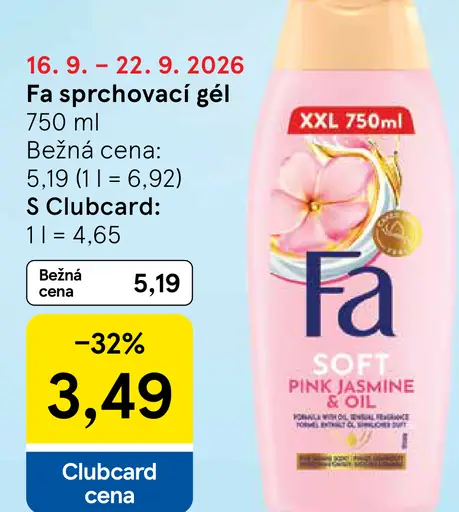 Fa Soft Pink Jasmine & Oil sprchový gél