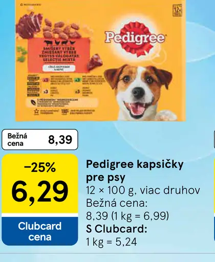Pedigree kapsičky pre psy