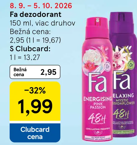 Fa dezodorant