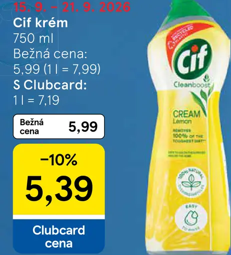 Cif Lemon krém